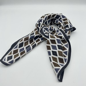 Yellow Navy Diamond Scarf